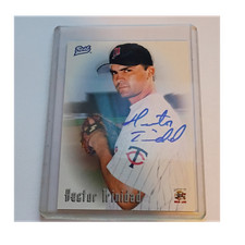 Best Autographs Hector Trinidad New Britain Rock Cats 1996 Minor League Baseball