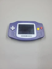 Nintendo Gameboy Advance System Purple Backlit Console READ DESCRIPTION 