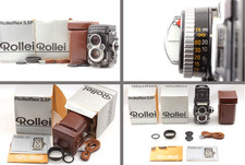 Rare 3.5F WHITE FACE MINT BOX FULLSET Rolleiflex TLR 6x6 Film Camera JAPAN