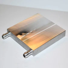 Aluminum water block 80*80mm polished flat highest quality no scratches USA
