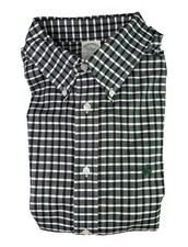 Brooks Brothers XL Green Plaid Milano Fit Button Down Buffalo Supima Cotton