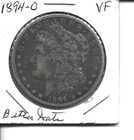 1894-O MORGAN DOLLAR NICE VF