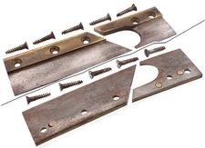 Orig. Iron/Brass Skate for a J. Kellogg Unhdld. Plow Plane- Screws- mjdtoolparts