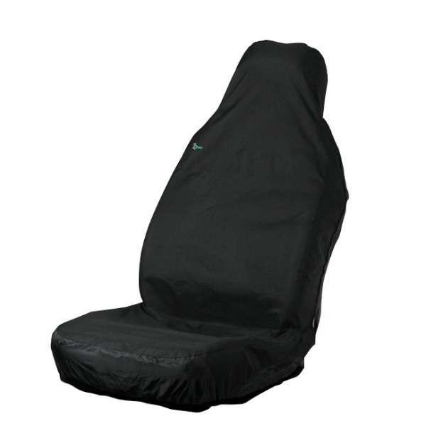 3D Stretch Waterproof Universal Front Single Seat Cover - VW T6 2015 on Black - Image 5