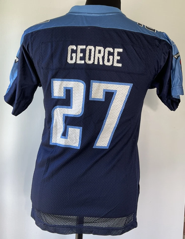 Camiseta deportiva vintage Reebok NFL Tennessee Titans Eddie George #27 talla juvenil grande Foto 3 de 4