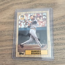 Topps 1987 Barry Bonds #320 Rookie Card Pittsburgh Pirates Multiple errors Mint . rookie card picture