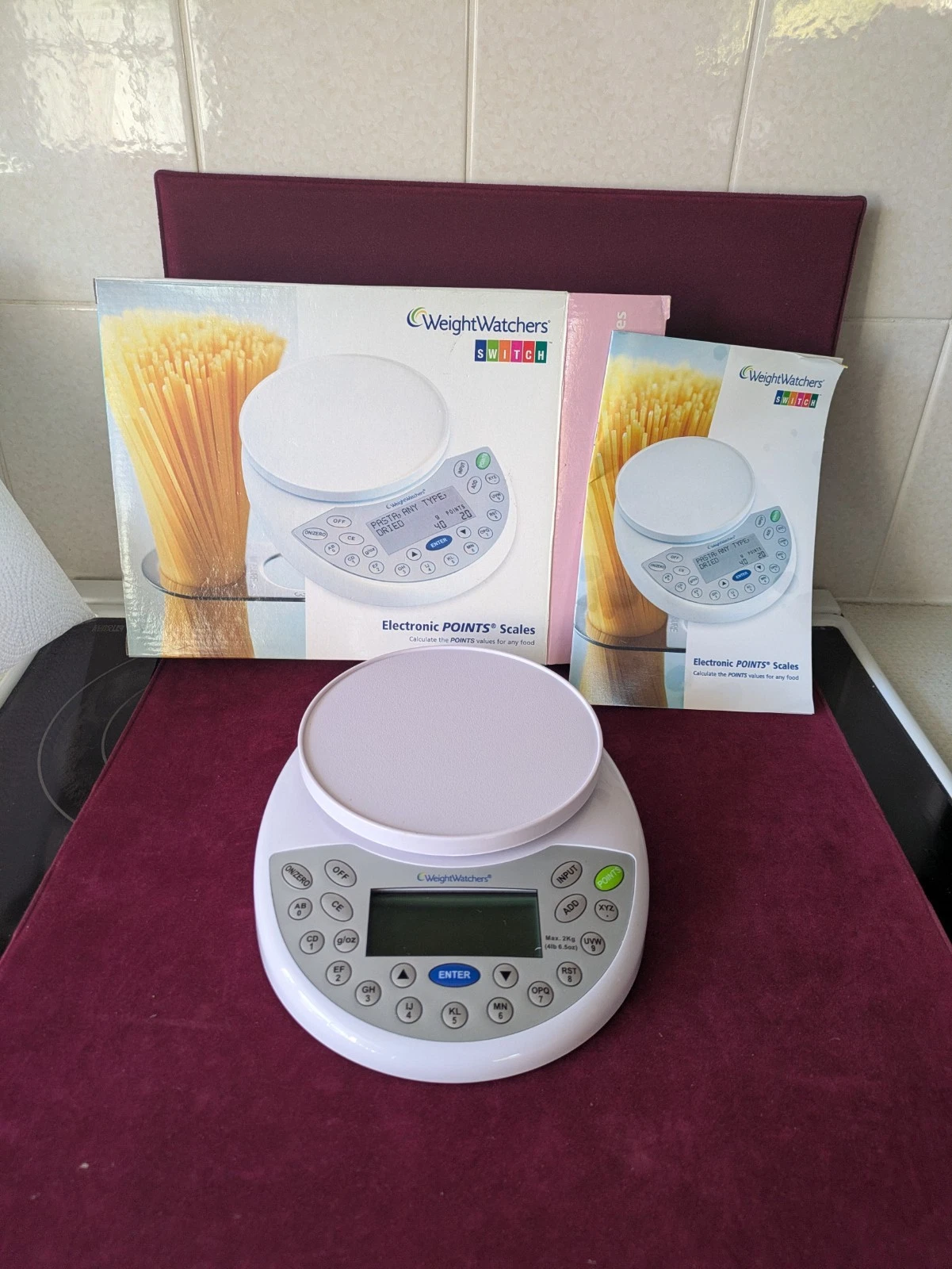 Weight Watchers Electronic Weigh & Point Kitchen Scales Boxed VGC