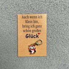 Schlüsselanhänger Eule Glücksbringer glüc...