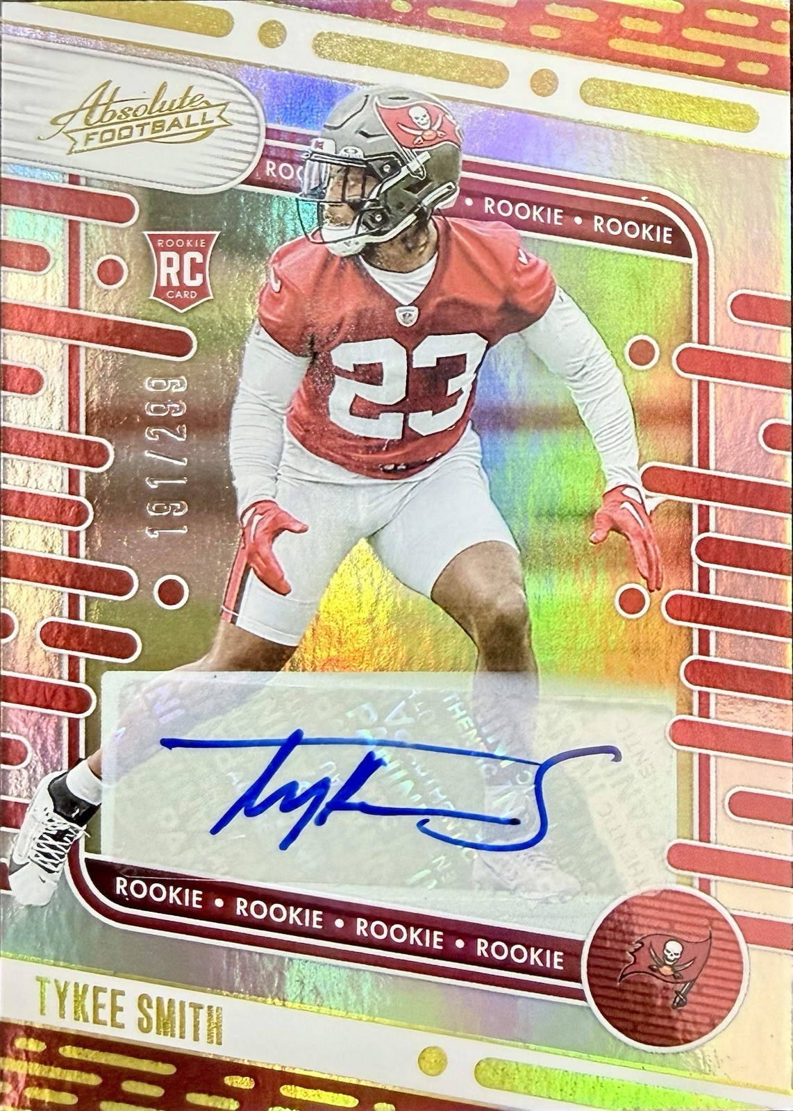 2024 Panini Absolute Rookie Autograph Spectrum #172 Tykee Smith RC AUTO #/299