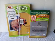 Extra Large Deluxe Aluminum Frame Pet Door Magnetic Flap Dog Cat 10.5 In X 15