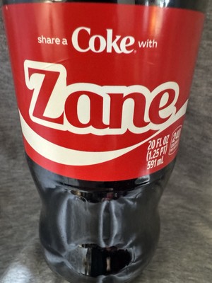 Share a Coke with Zane 2025 Personalized Gift Coca~Cola Bottle