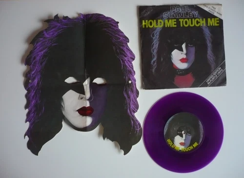 Kiss / Paul Stanley Hold Me, Touch Me 7" Purple Vinyl UK 1978 Single With Mask