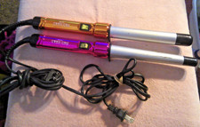 2 Bed Head BH313 Curlipops 1" Tourmaline Ceramic Curling Wand Orange Pink