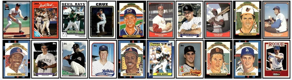 Lote mixto de 61 tarjetas deportivas de béisbol 1981-2013 Kansas City Royals Foto 2 de 2