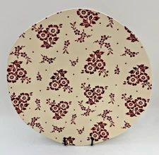 Threshold Red Floral Ceramic Serving Platter New