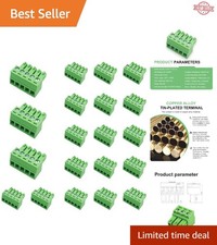 5 Pin Phoenix Type PCB Screw Terminal - 20 Pack for Quick Wiring Solutions
