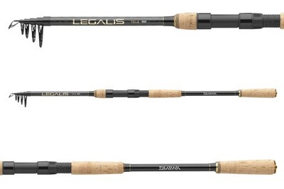 DAIWA Legalis Tele Spin, 6 Teile, Tele - Spinning Angelrute, medium fast