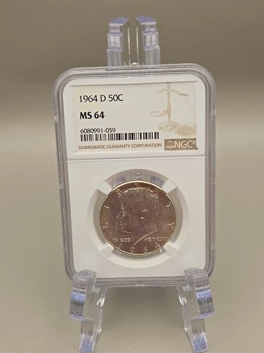 1964-D Kennedy Half Dollar 50c - MS 64 NGC