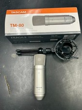 TASCAM Tm-80 Condenser Microphone With Mount, Stand And Box