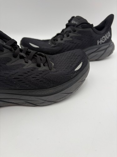 Hoka One Clifton 8 Womens Size 9.5B GTX 1141490 BBLC Black Lace-Up Sneaker - Picture 4 of 15