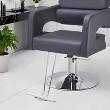 Adjustable Silver Salon Chair Footrest For Hydraulic Barber Chair Styling Shop