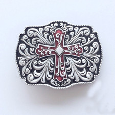 Men Belt Buckle New Western Flowers Belt Buckle