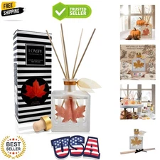 Elegant Spiced Pumpkin Reed Diffuser Set - Enhance Your Home's Atmosphere