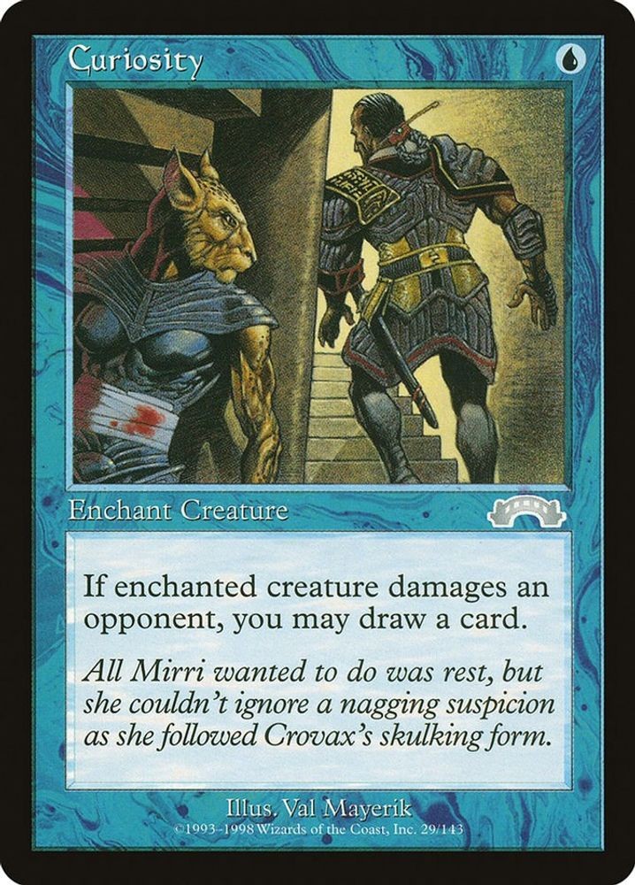 1998 Magic: The Gathering: Exodus - Curiosity (#29, U, Moderately Played)