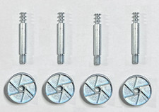 4 Ikea M8 Cam Lock Screws 4 Spiral / Eccentric Case Nuts Part 114671 114670