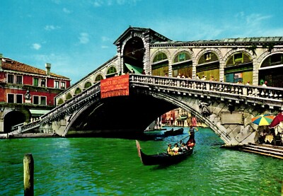 Rialto Bridge Venice Italy Postcard
