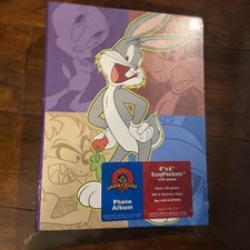 Vintage 1998 Bugs Bunny Looney Tunes Photo Album 4x6  Holds 150 Photos
