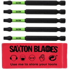 Saxton 5 x 89mm Torx TX25 Magnetic Impact Screwdriver Driver Bits Set 