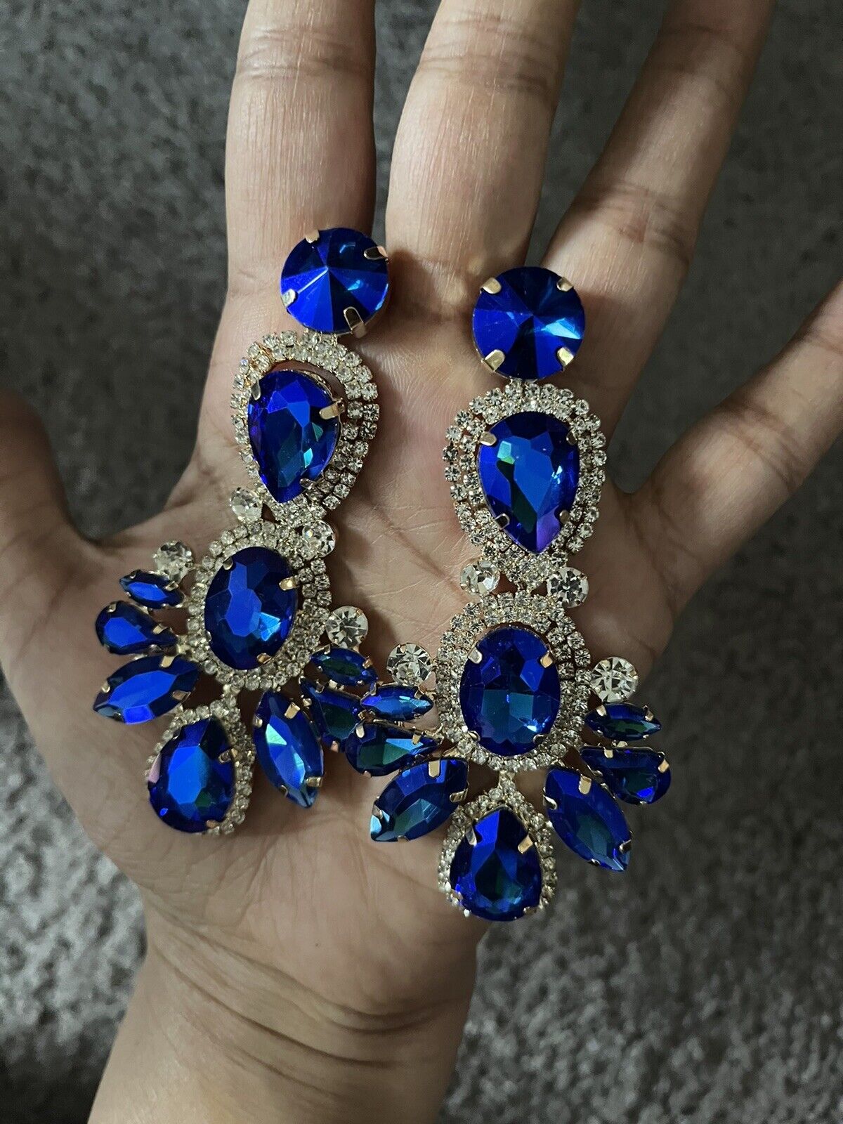 Silver Chandbali Earrings | Pearl & Turquoise Danglers