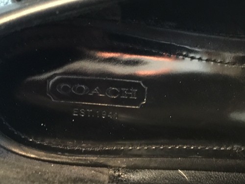 Men's COACH Mahla Slip-On Black Leather Loafers US 11B/Euro 44 - Picture 4 of 8