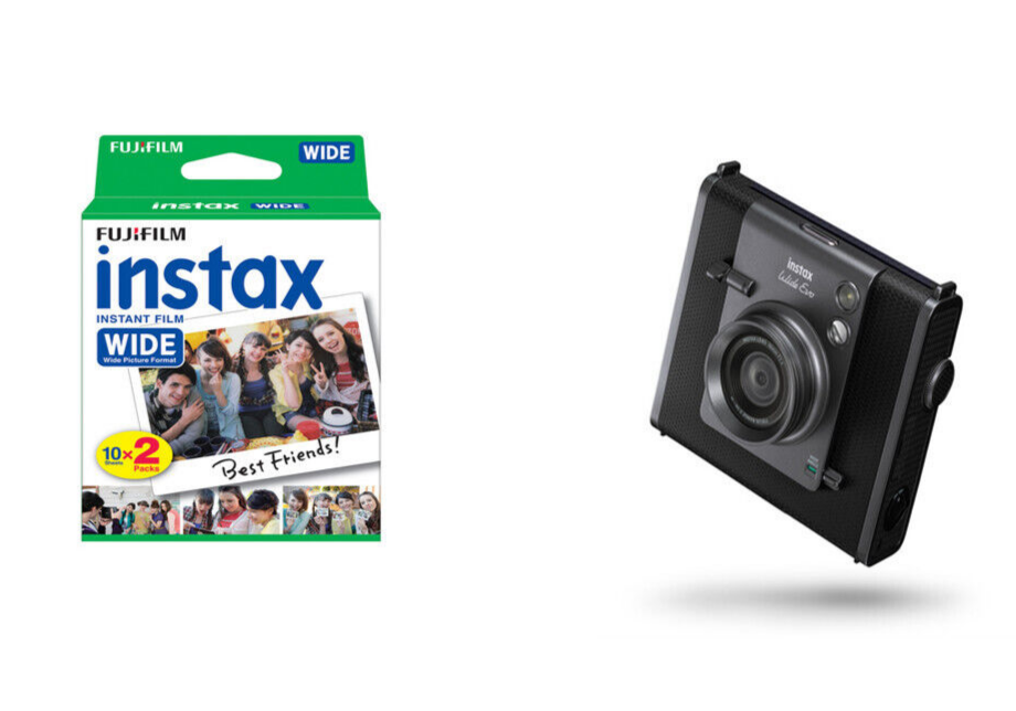 Fujifilm Instax Wide Evo Black Ex D Instant Camera New Novelty