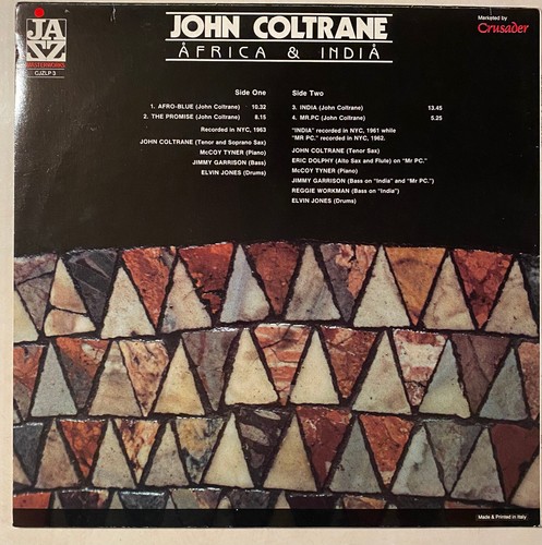 JOHN COLTRANE Afrika & Indien Eric Dolphy McCoy Tyner Elvin Jones ITALIEN LP - Bild 2 von 2