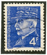 STAMP / TIMBRE DE FRANCE OBLITERE /// PETAIN // N° 521A