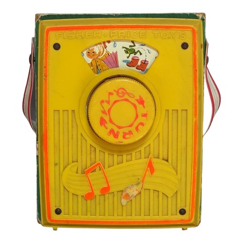 2 Vtg 762 759 Fisher Price Music Box Pocket Radio Raindrops Do Re Mi Toy 1972 - Picture 9 of 17