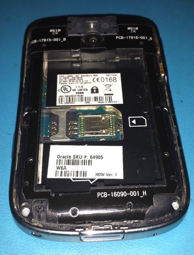 Lot of 4 Blackberry Bold 9000 Black ATT For Parts Read below - Picture 5 of 9