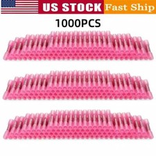 1000Pcs Heat Shrink Waterproof Wire Connectors Red 22-16 AWG Butt Seal Terminals