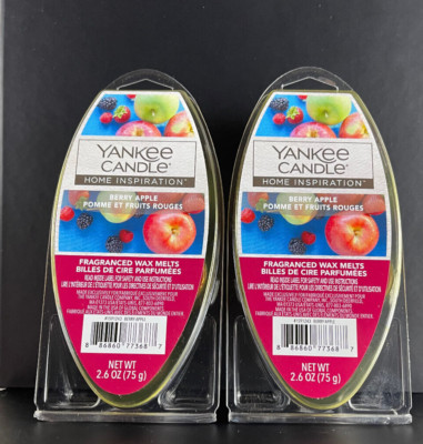 Yankee Candle Berry Apple Wax Melts 12 Cubes 2 Packages