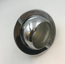 4" INCH CAN  EYE BALL RECESSED LIGHT ADJUSTABLE TRIM CHROME FINISH