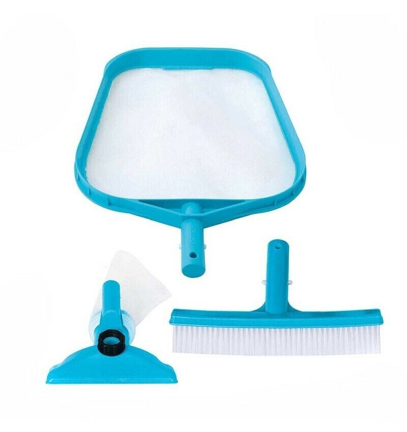 Kit De Limpieza Intex Básico Recoge Hojas Con Cepillo Y Cabezal 29056