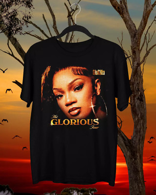 GloRilla Tour 2025 The Glorious Tour Black All Size Gift T-Shirt