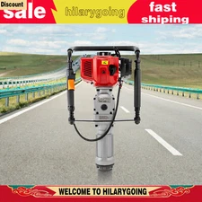 Gas Powered T Post Driver Fence Pile Driver Push Pile Gasoline Engine 2.3HP 52CC