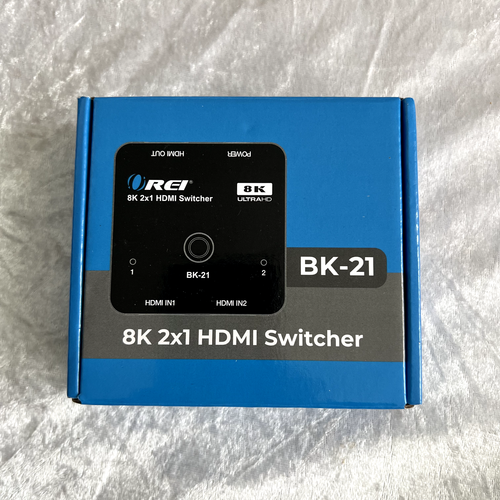 OREI 8K 2x1 HDMI Switch 4K @ 120hz, Auto HDMI Selector 48Gbps High Resolution Sw - Picture 3 of 4
