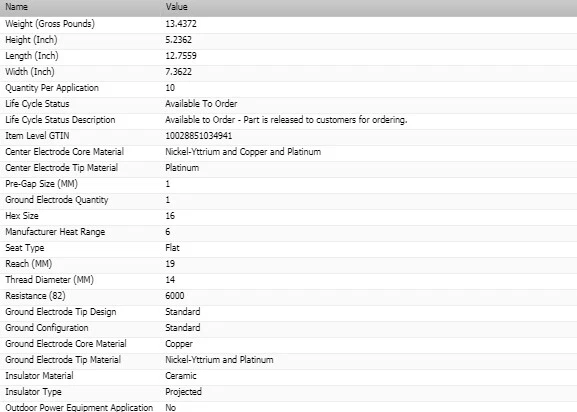6 bujías Bosch doble platino para ACURA RL V6-3,5 L 2005-2008 Foto 3 de 4