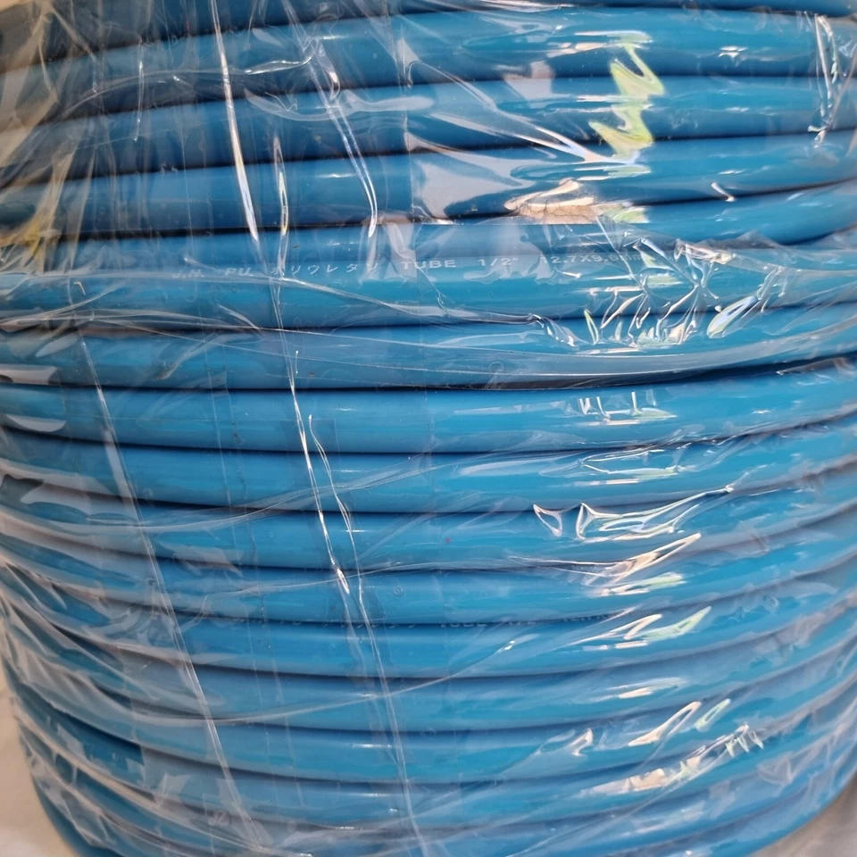 Polyurethane Pneumatic PU Tube Tubing 12.7mm x9.6mm 100 Metre Blue Flexible Hose - Image 4 of 4