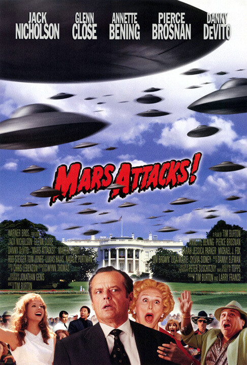 Mars Attacks! (1996) Movie Poster Advance, Original, SS, Unused