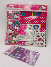 Hello Kitty Scrapbook Kit 12 Pg. 4 Sticker Sheets 1 Chipboard Punch Sandy Lion 